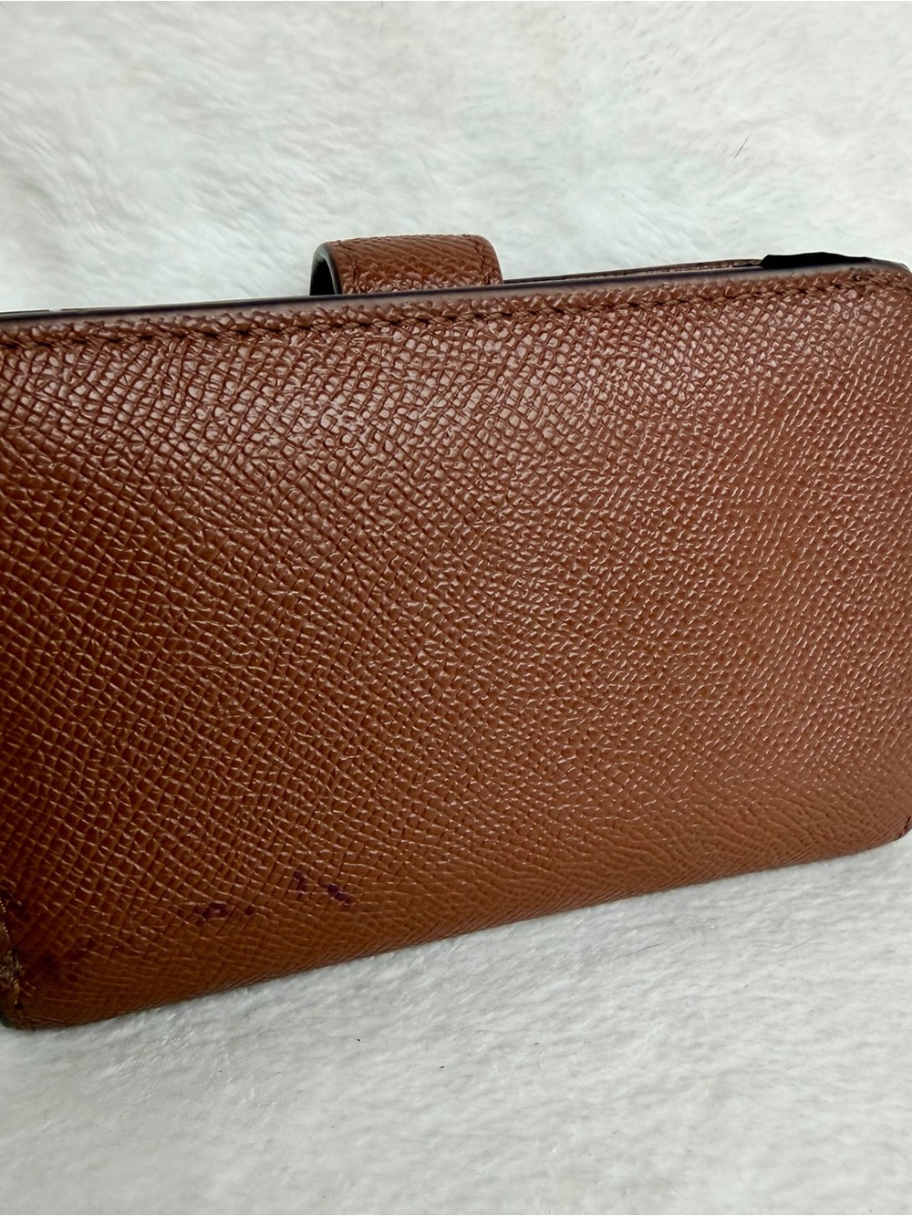 Coach Medium Corner Zip Wallet in Crossgrain Leather (Light Saddle) F11484 - Picture 4 of 15